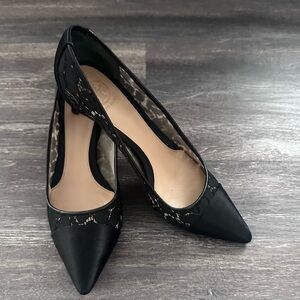 Tory Burch Black Lace Heels